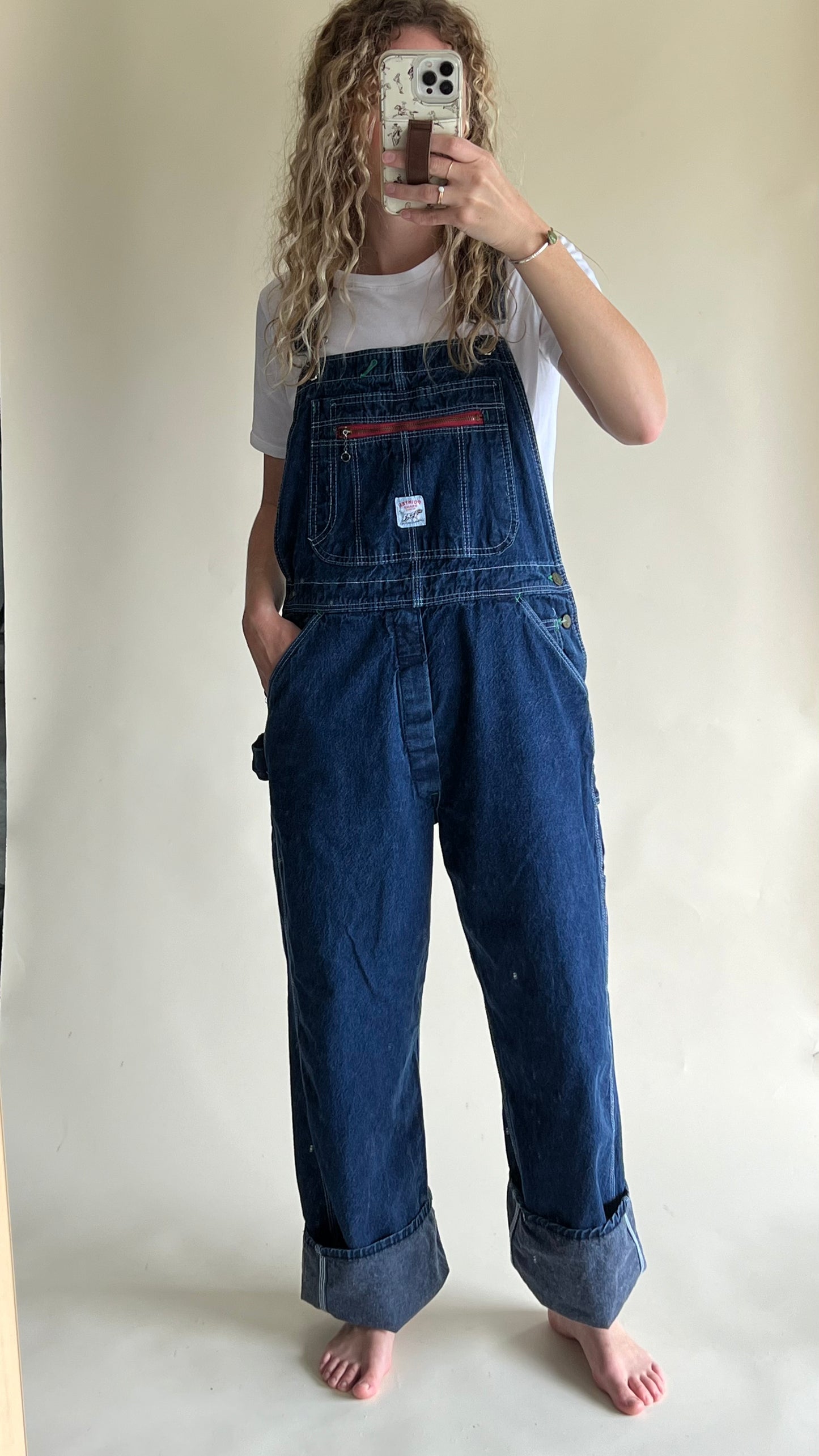 Vintage Pointer Denim Overalls (34x32)