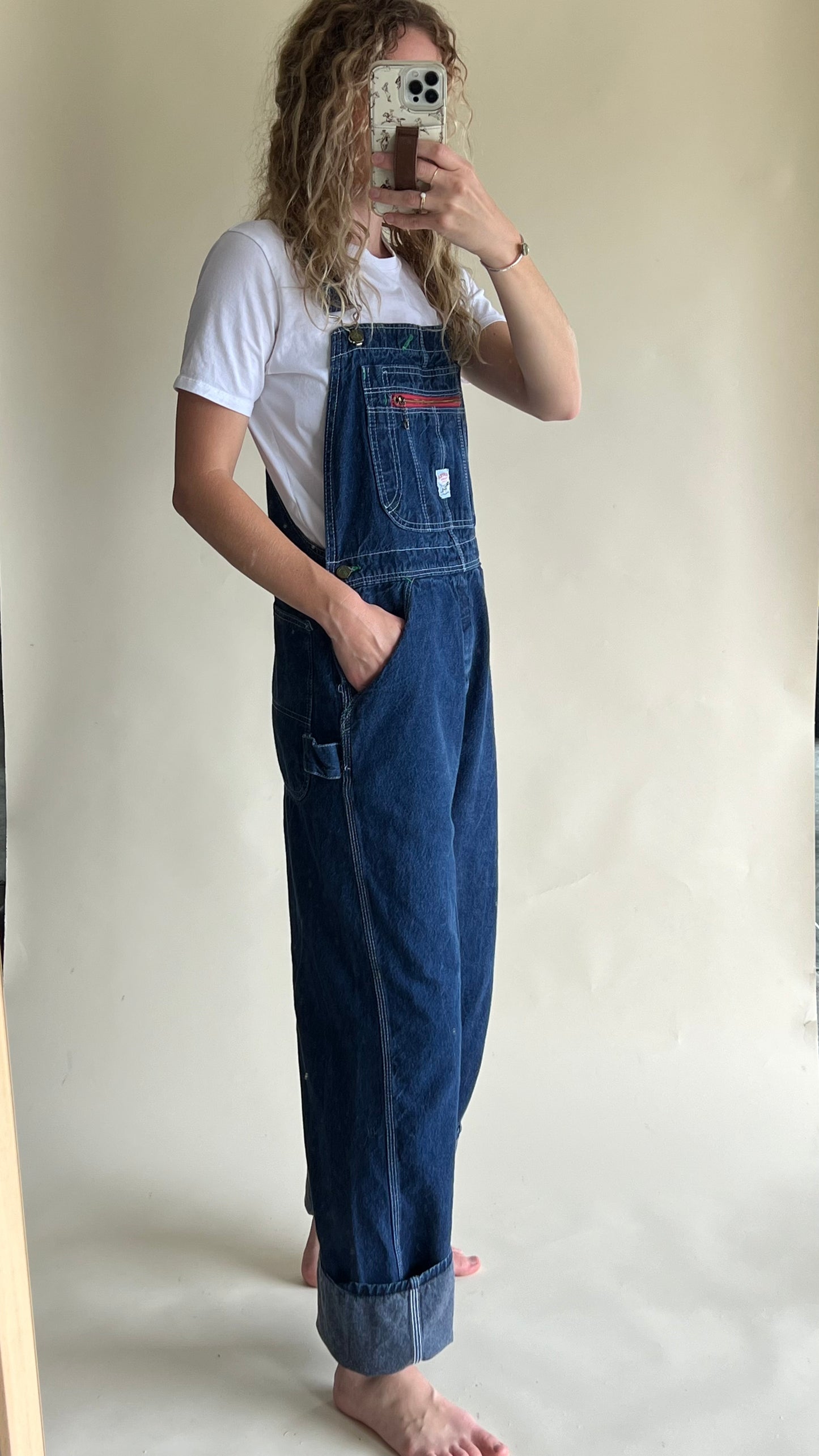 Vintage Pointer Denim Overalls (34x32)