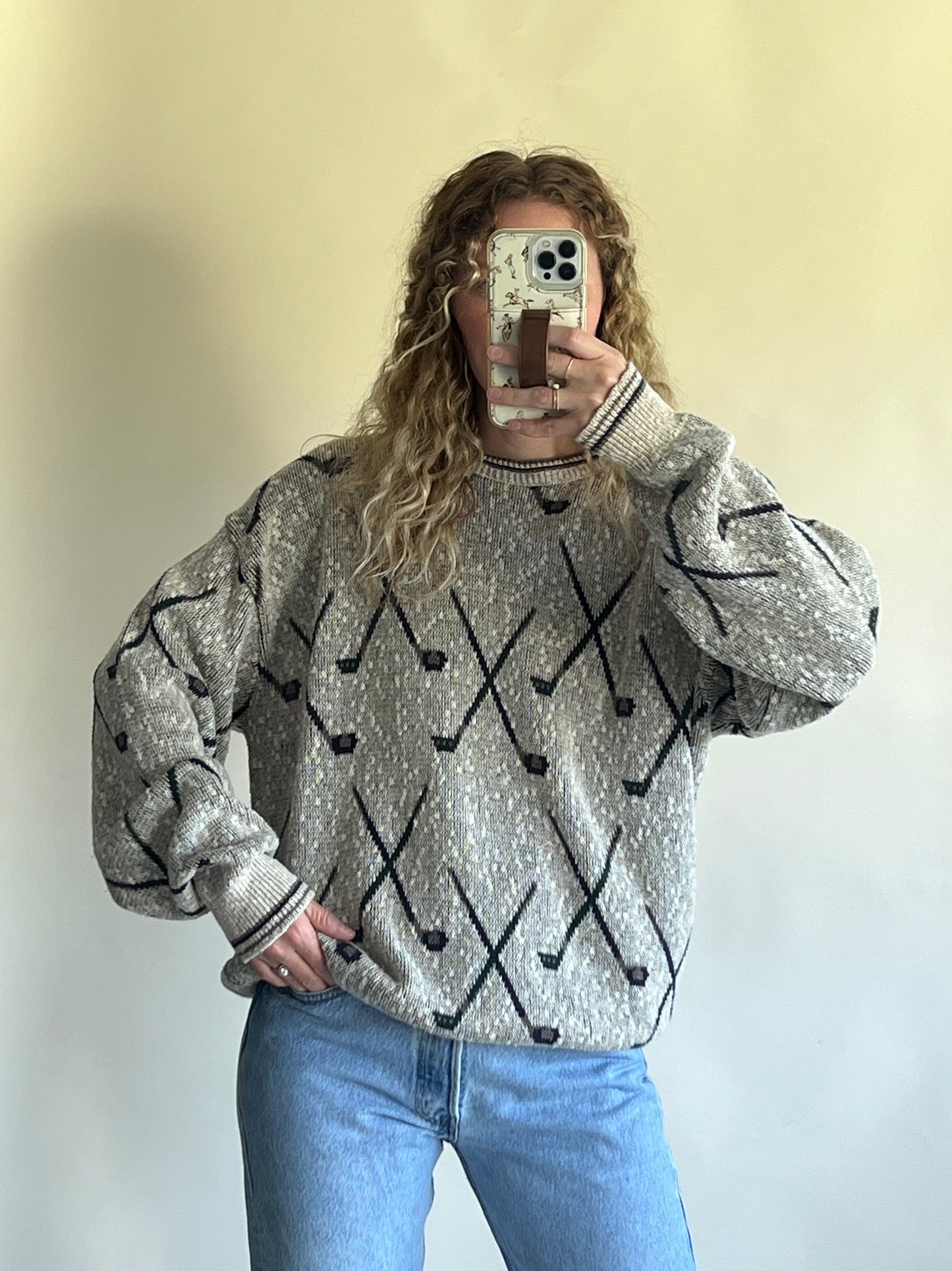 Vintage Golf Sweater (L)