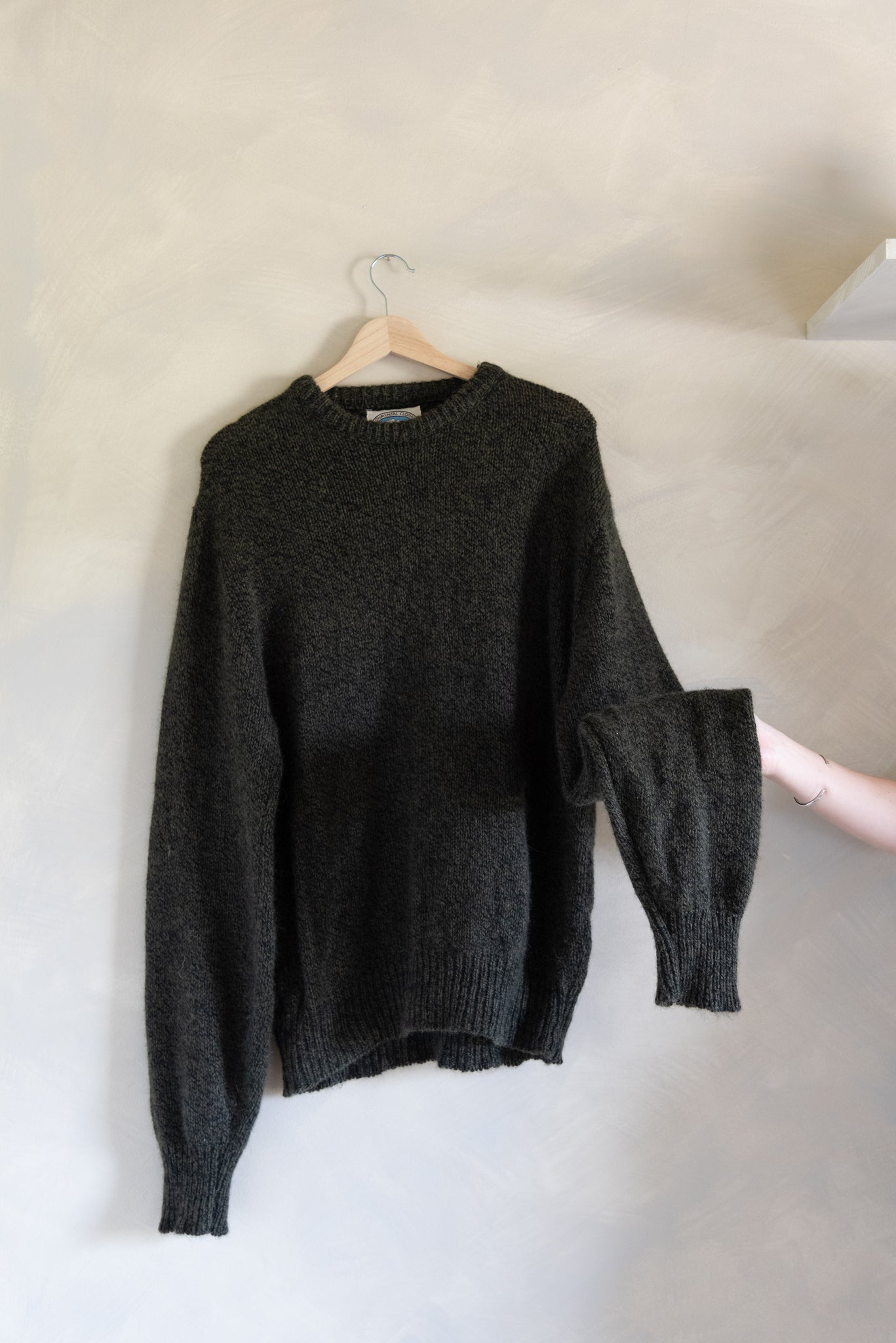 Environmental Clothing Co. Wool Sweater in Green (L)