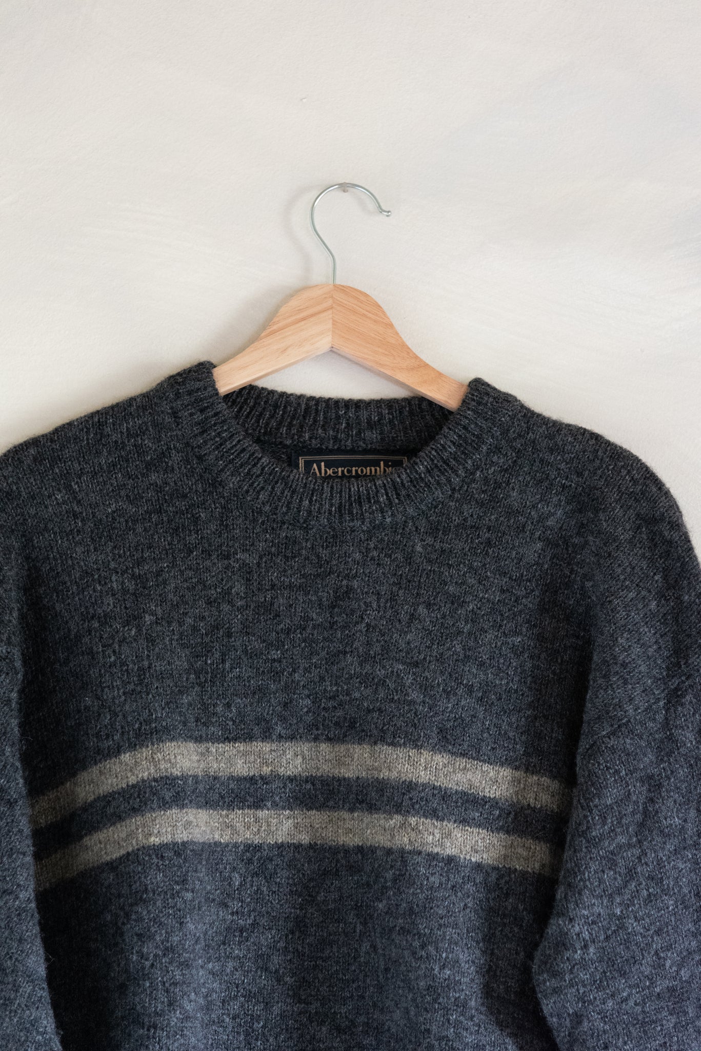 Shetland Wool Striped Sweater (Men's S)