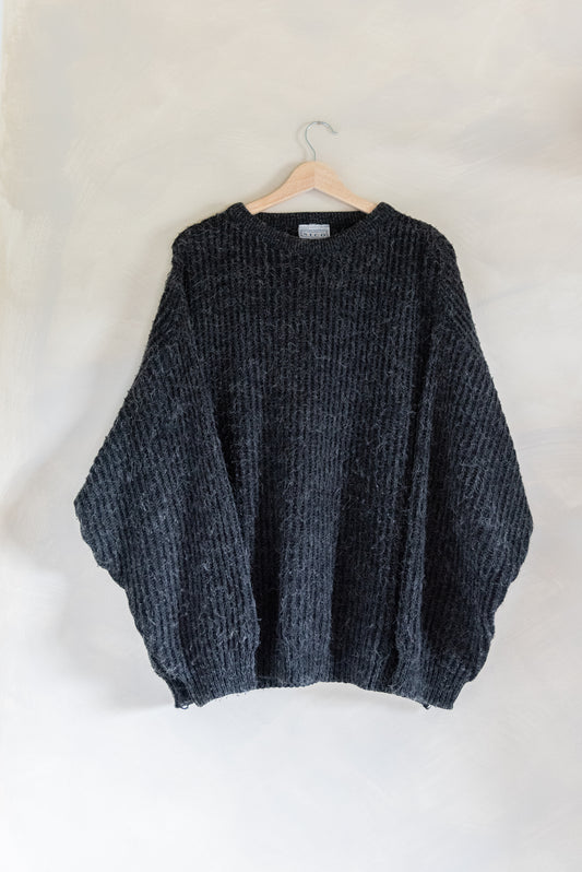 NICO Charcoal Grey Fuzzy Sweater (XL)