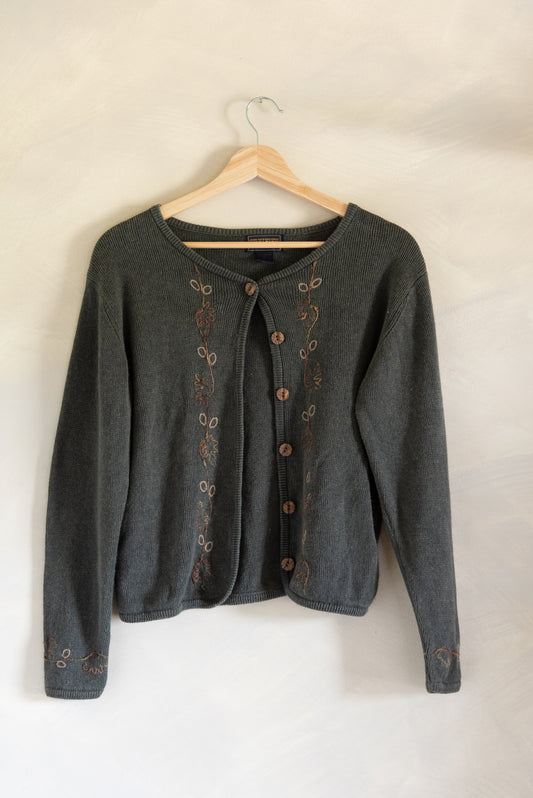 Woolrich Embroidered Fall Cardigan (S)