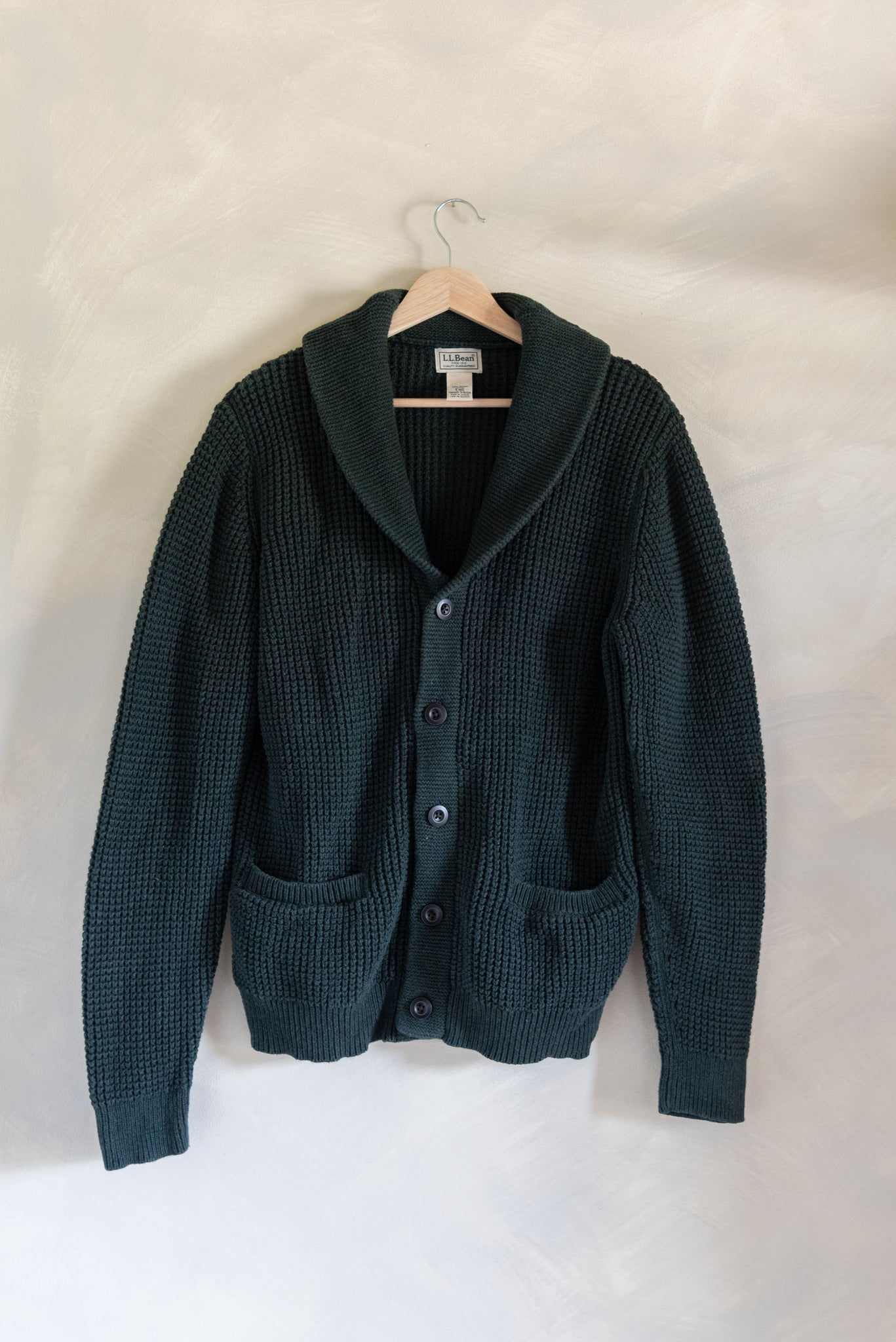 LL Bean Organic Cotton Cardigan (S)