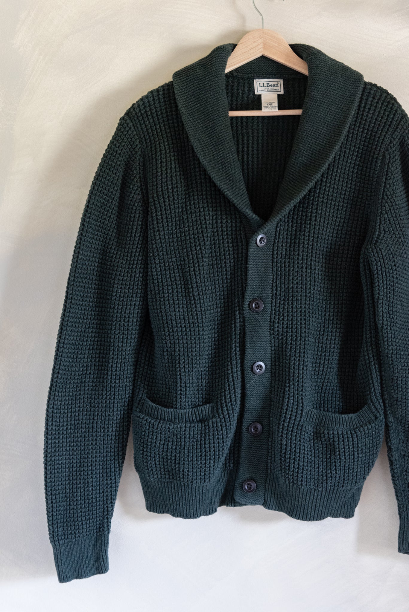 LL Bean Organic Cotton Cardigan (S)