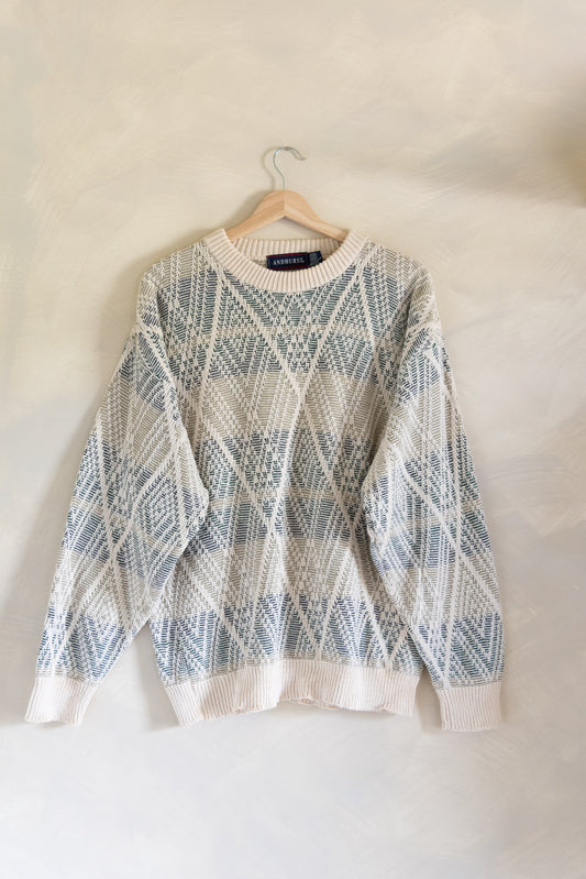 Andhurst Vintage Patterned Sweater (L)